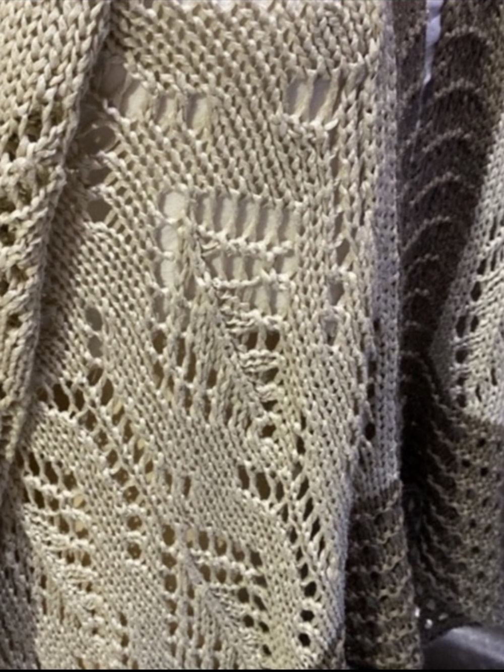 Cotton Open-Front Crochet Cardigan Sweater / shrug / wrap - Picture 6 of 16